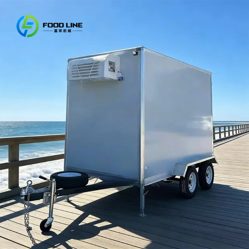 Customized Mobile Freezer Trailer With Polyurethane Foam Panels And Cooling Unit For Dairy Products Bulk Purchase Best Deal