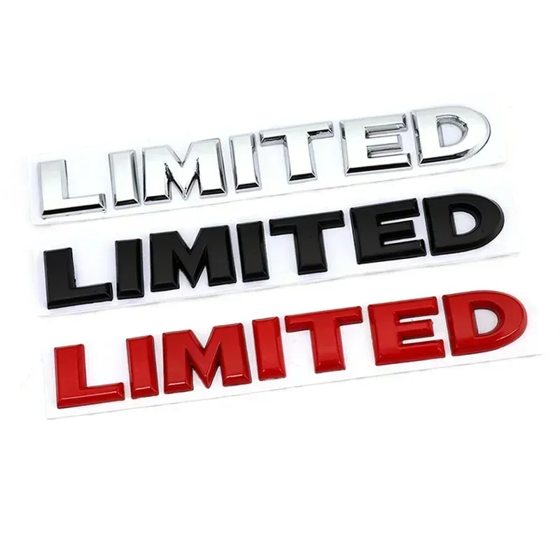 3D Metal Limited Logo Rear Trunk Fender Emblem Badge Decals for Jeep Grand Cherokee Wrangler Compass Car Styling Accessories