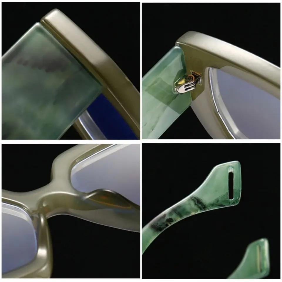 Fashion Colorful Square Women Glasses Frame New Brand Black Anti-blue Light Computer Eyeglasses Frame Female Shades