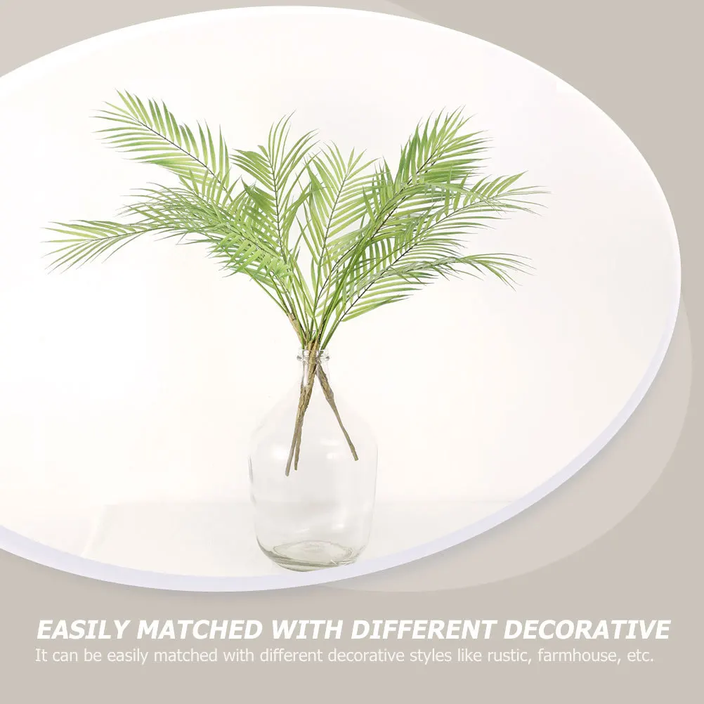 

3Pcs Fake Palm Leaf High Quality Vivid Artificial Greenery Perfect for Home Scene Layout Natural Atmosphere Decor