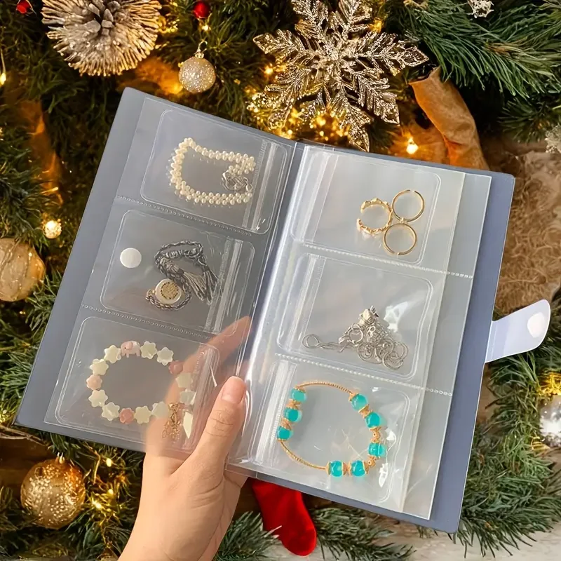 84-Compartment Plastic Jewelry Storage – Portable Travel Organizer for Earrings, Rings, Necklaces, Anti-Oxidation Bags