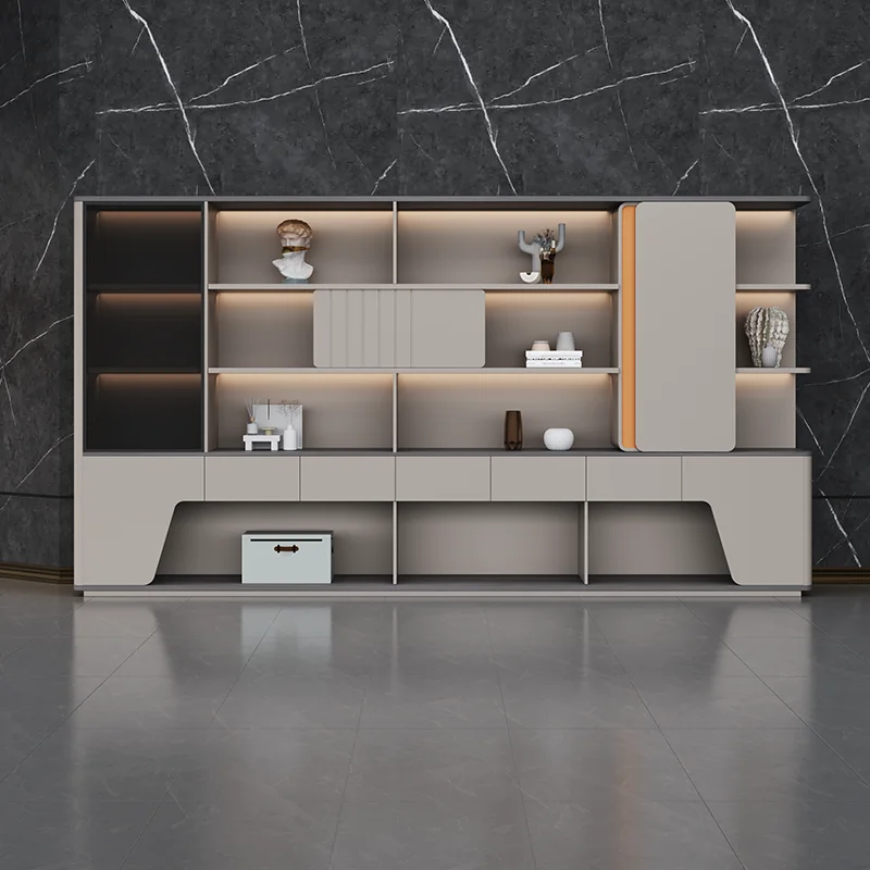 Modern Modular 2-Door 4-Adjustable Shelf Safety File Cabinet Black MDF Lockable Storage Feature Rich School Use