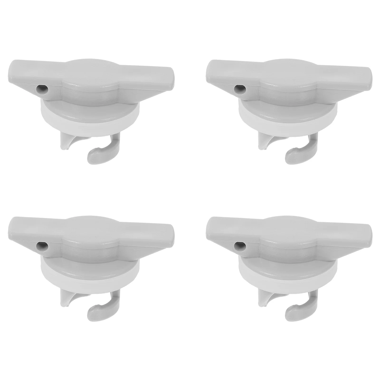 

4 Pcs Boat Air Cover Kayak Valve Pump Dinghy Valves Plug Plugs Grey Inflatable Mattress