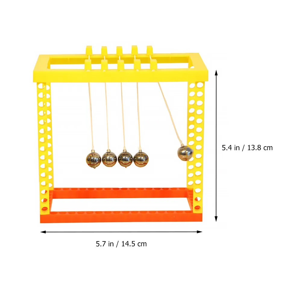 1Set Cradle Balance Balls Scientific Experiment Demonstrating Conservation of Stress Relief Physics Desk