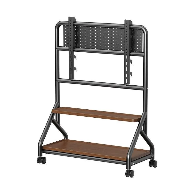 Movable TV Stand Floor Rack with Storage Laminate