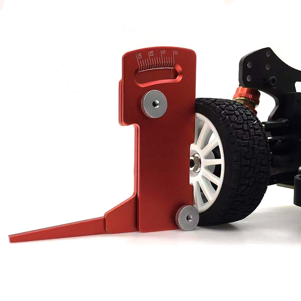 A40Z-1 Pcs Metal Camber Gauge&Ride Height Gauge Tool/Ruler For Adjusting Height And Wheel Rim Camber RC Model Car HSP
