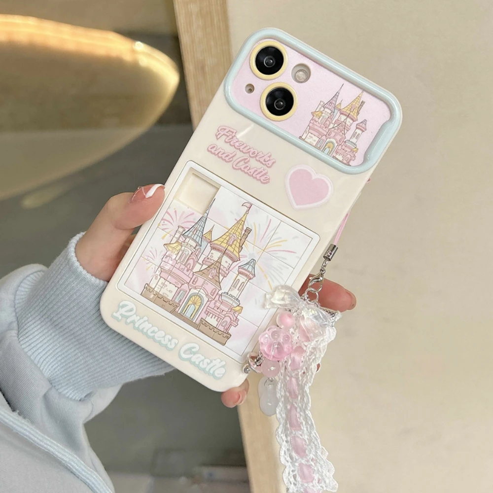 HOCE Fashion Castle Fireworks Puzzle Case For iPhone 12 13 14 15 Pro Max Cute Cartoon Phone Cases Silicone Soft Shockproof Cover