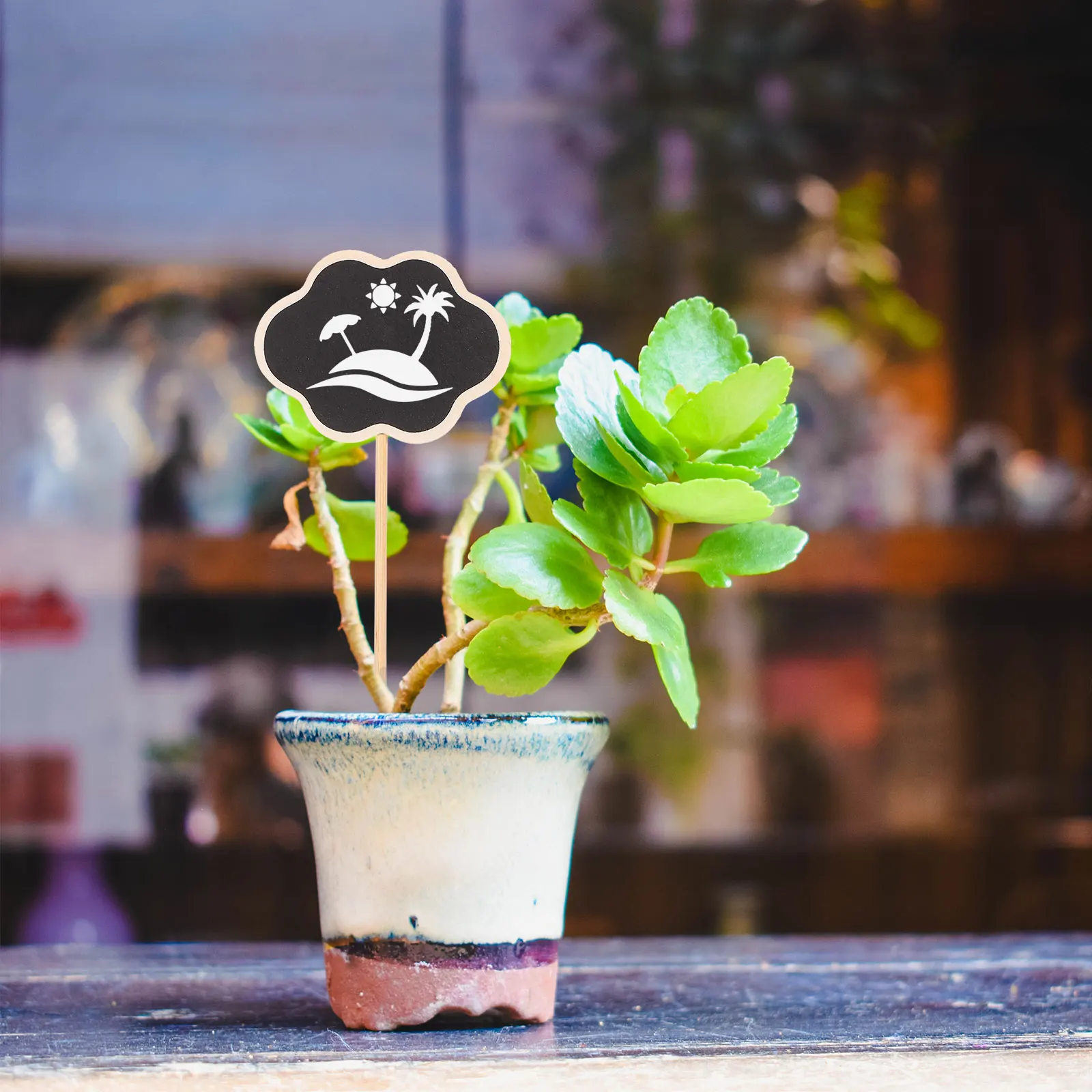 

20 Pcs Mini Blackboards Small Card Chalkboard Sign Picks Decorative Plant Toppers Garden DIY Projects Wedding Party Home