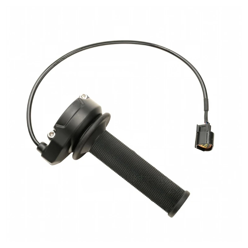 M76E Electric Dirt Bike Cable Throttle Grip Handle Assembly for Motorcycle Handlebar, ABS Control Body for Model-Specific