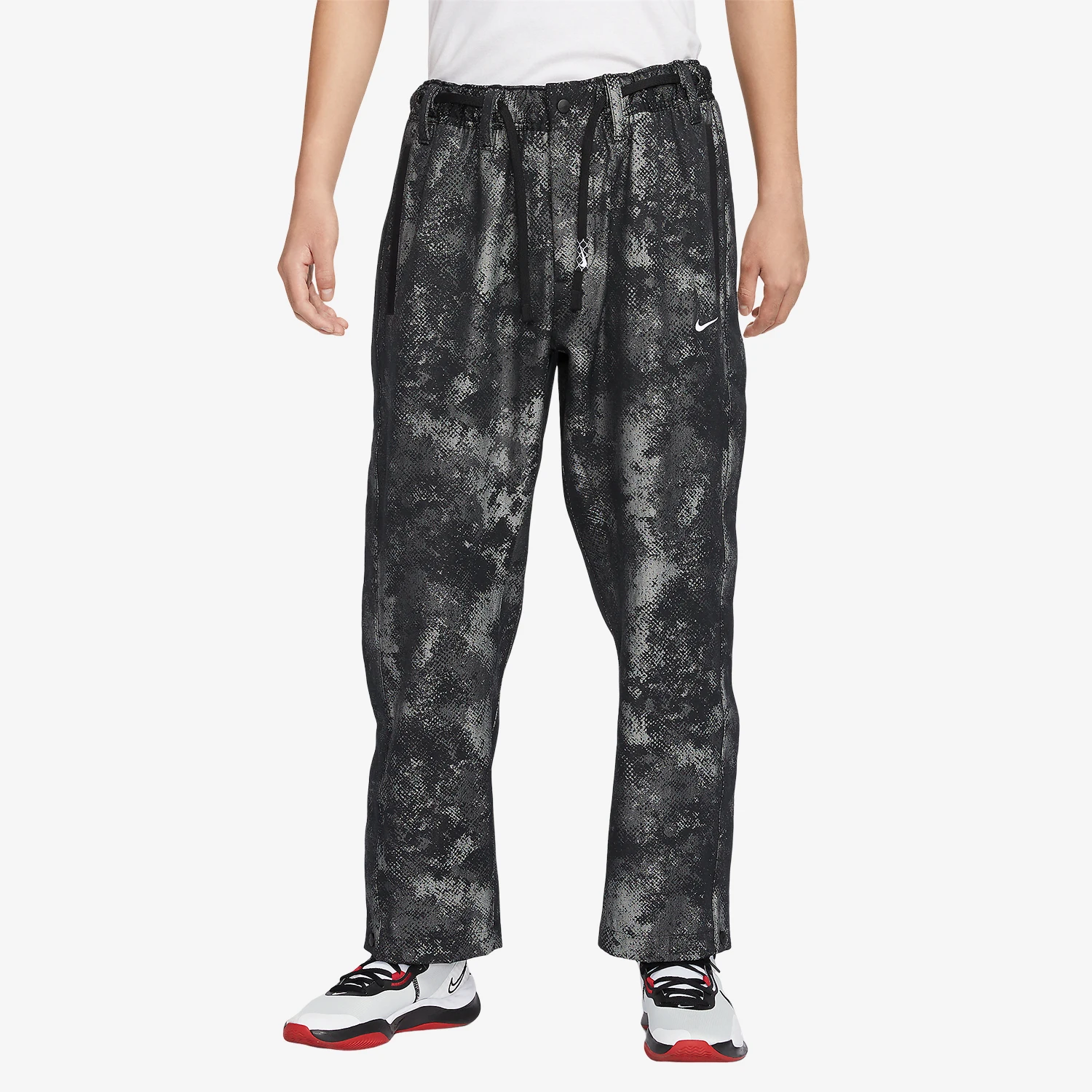 Nike genuine 2024 New Men's Loose-fit Printed Woven Pants FZ0649-010