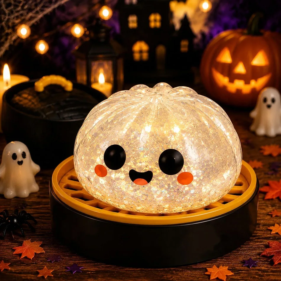 2026 Neues heißes 5,5 cm großes Halloween-Themen-Kreativ-Dekompressionsspielzeug zum Kneten, Drücken und Entlüften