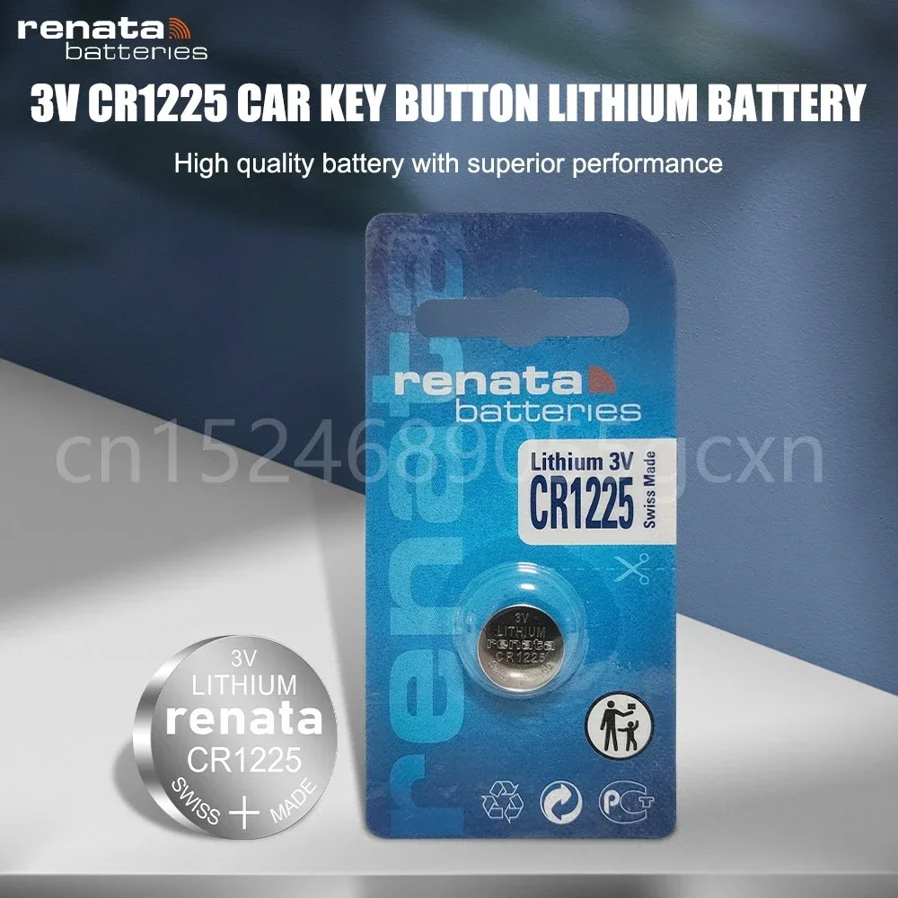 RENATA CR1225 CR 12253V Lithium Battery DL1225 LM1225 BR1225 ECR1225 for Calculator Scale Toy Button Coin Cell