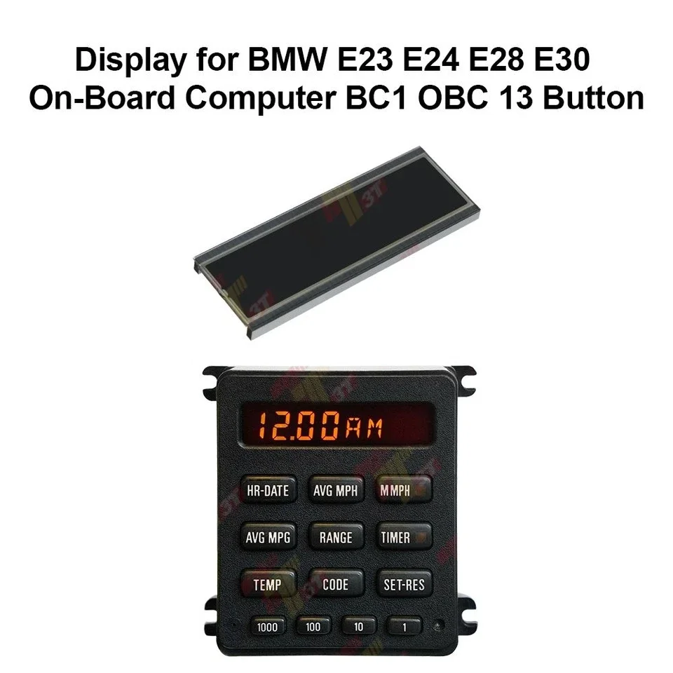 ForBMW E23 E24 E28 E30 On-Board Computer BC1 OBC Display with 13 Buttons for Car Electronic Parts And Accessories
