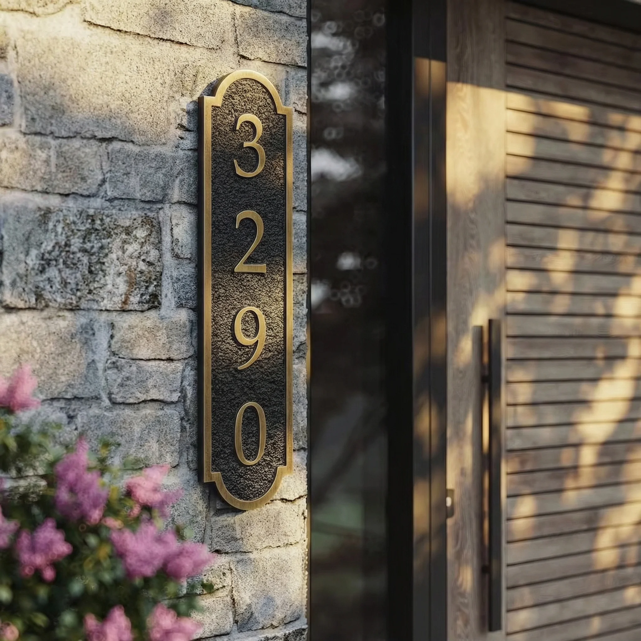 Individuelle Adressenschilder, Hausnummernschilder, vertikal und horizontal, wasserdichte Türschilder für den Außenbereich, für Briefkasten, Büro, Wohnung