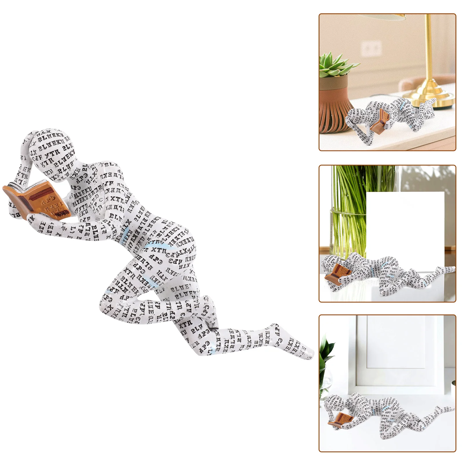 

Reading Woman Ornaments Home Decor Room Desktop Bookshelf Decorations Household Statue