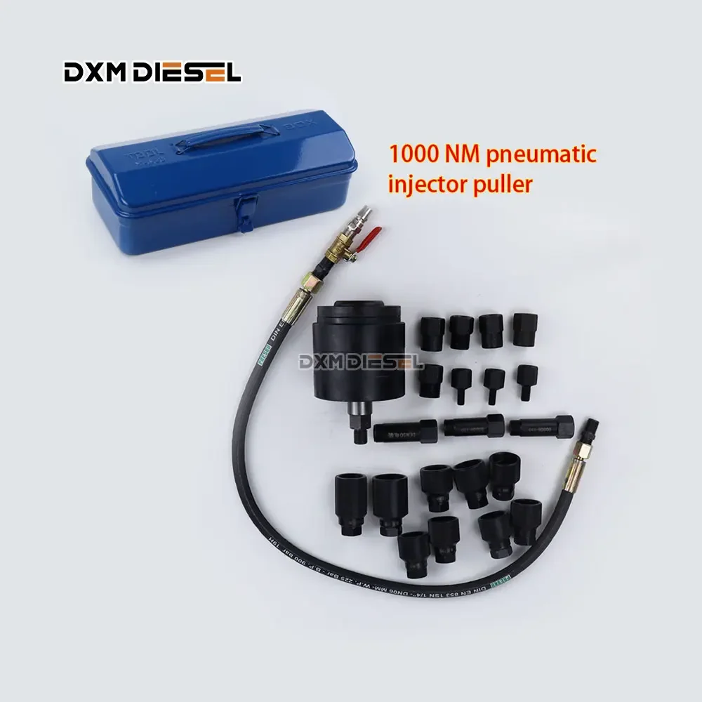 DXM Diesel Common Rail Injector Pneumatic Puller Removal Tool Set for All Brands Pull Out Injector Extractor