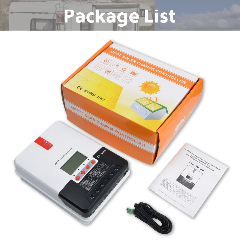 SRNE MPPT 태양광 충전 컨트롤러, 12V, 24V 배터리 전압 자동 식별, 100V PV 입력 ML 시리즈 ML2420 2430/2440, 20 A, 30 A, 40A 썸네일 5