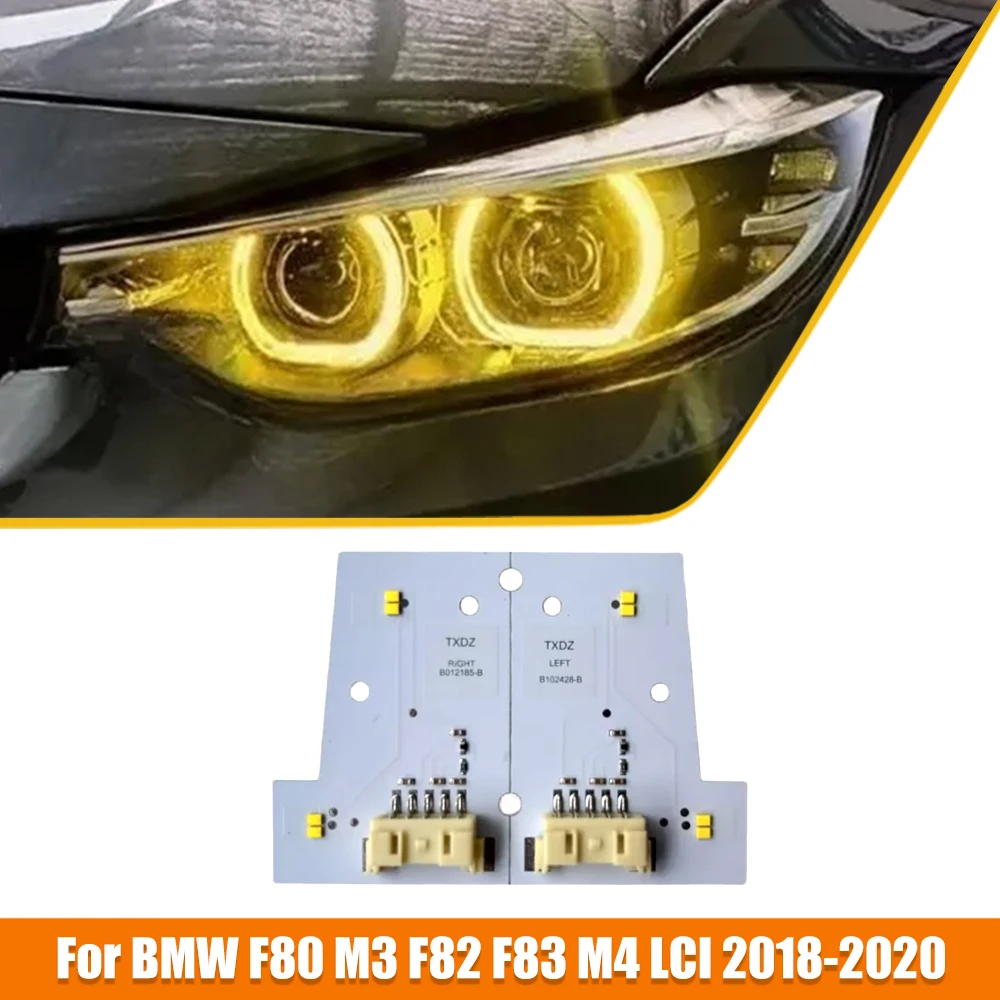 

For 2018-2020 BMW M3 M4 F80 F82 F32 F36 Daytime Running Lights Chip Board Led DRL Boards Yellow LED Headlight Modified