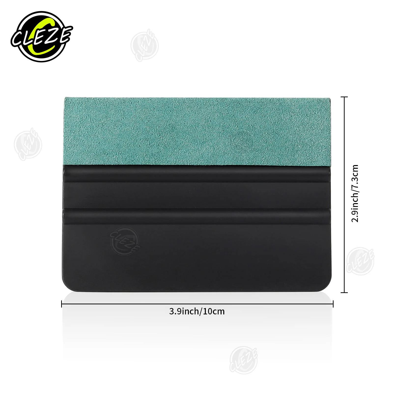 CLEZE Vinyl Wrap Squeegee with Suede Felt Edge Plastic Scraper Tool for Car Wrapping PPF Window Tint Film Installation Car Care