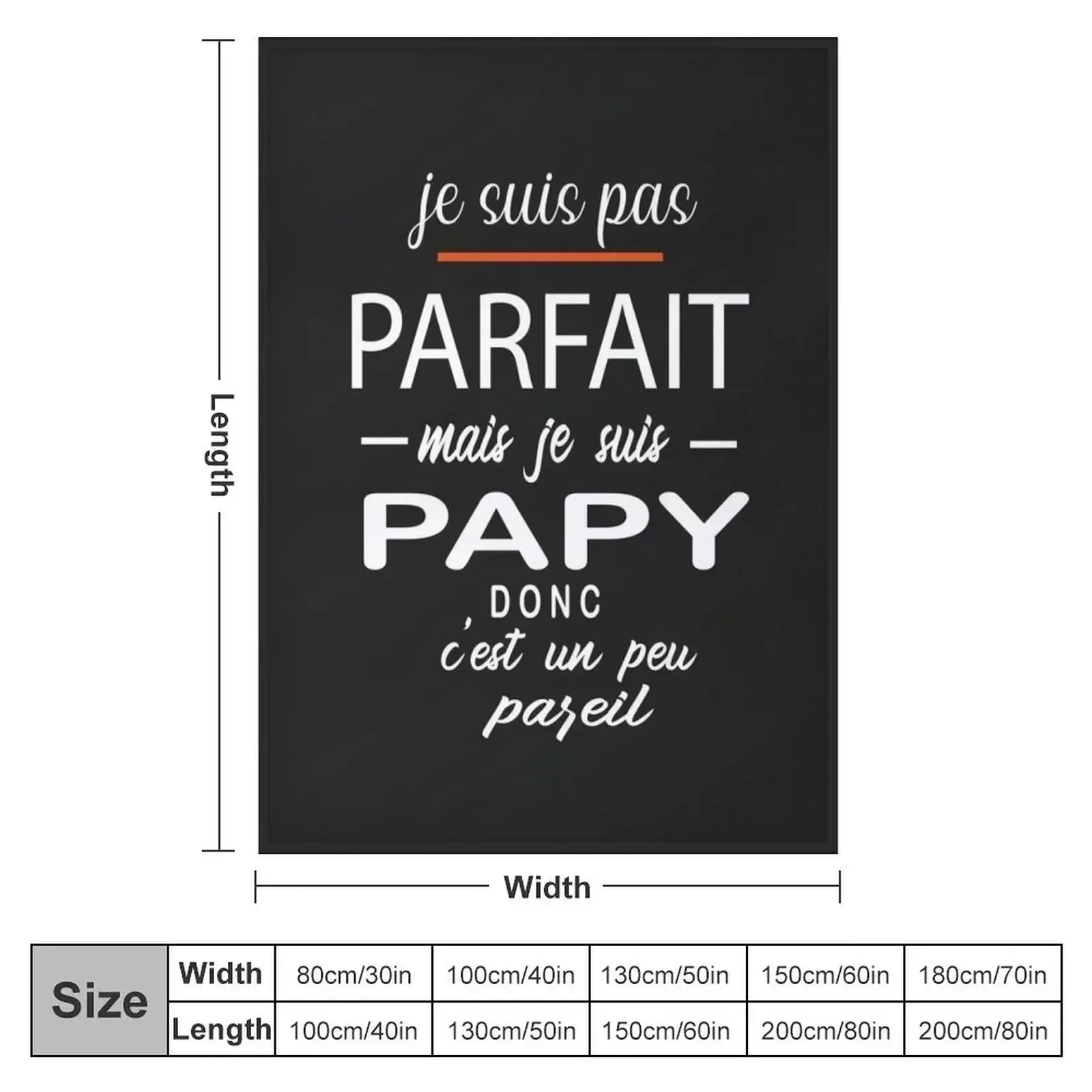 Je Ne Suis Pas Parfait Mais Je Suis Un Papy Throw Blanket Luxury Throw Plaid Cute Plaid Luxury Brand Blankets