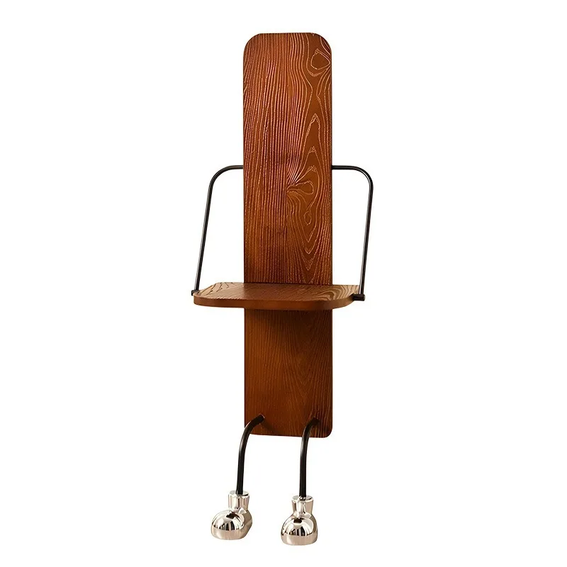 Replace the bedside table, all solid wood is particularly good-looking integrated against the wall 2026 new creative bedside