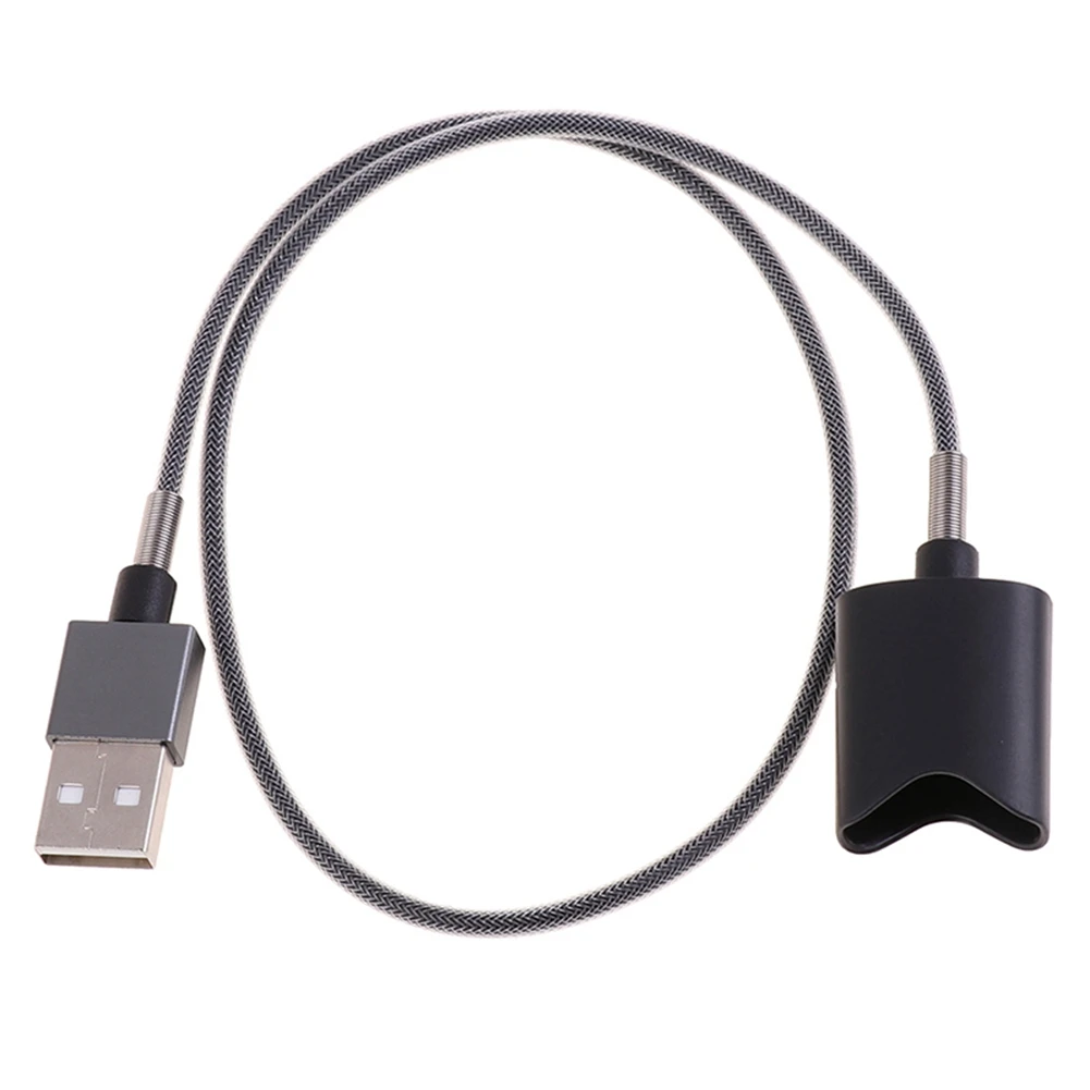 USB Interface Charging Cable for Magnetic Charger Cord Universal Design 45cm (Gray USB-A)