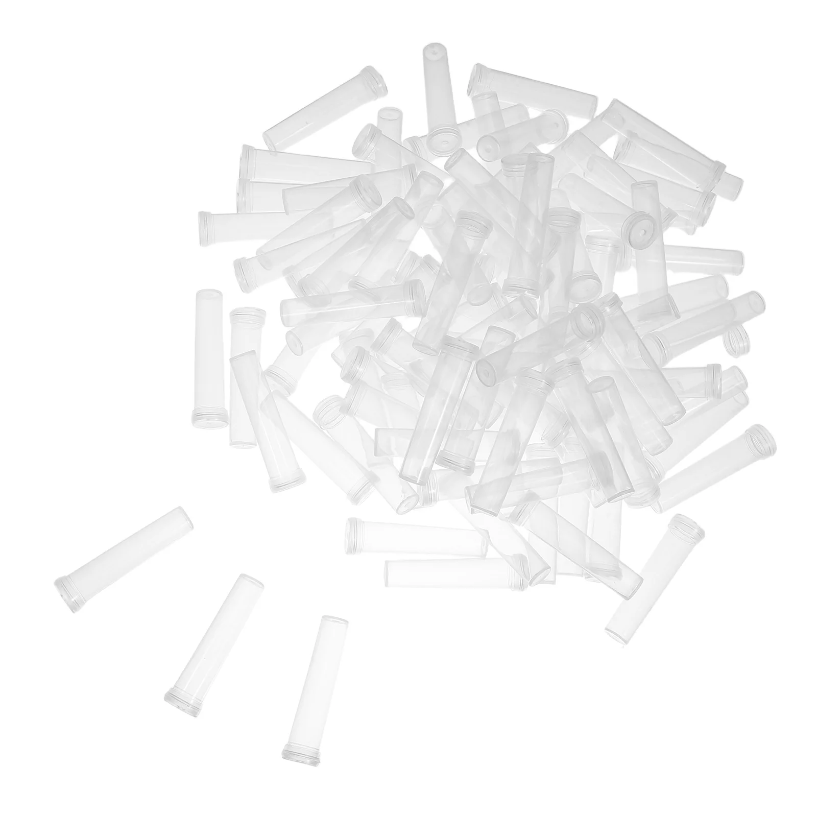 

100pcs Plastic Floral Mini Vase Clear Planters For Flower Arrangements Home Office Flowers Water Retention Design