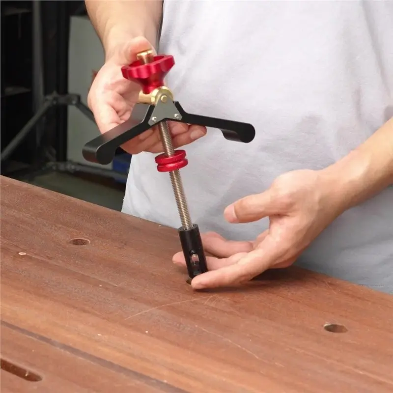 AC23-Desktop Quick-Acting Hold-Down Clamp For Woodworking DIY, Adjustable Horizontal Clamp