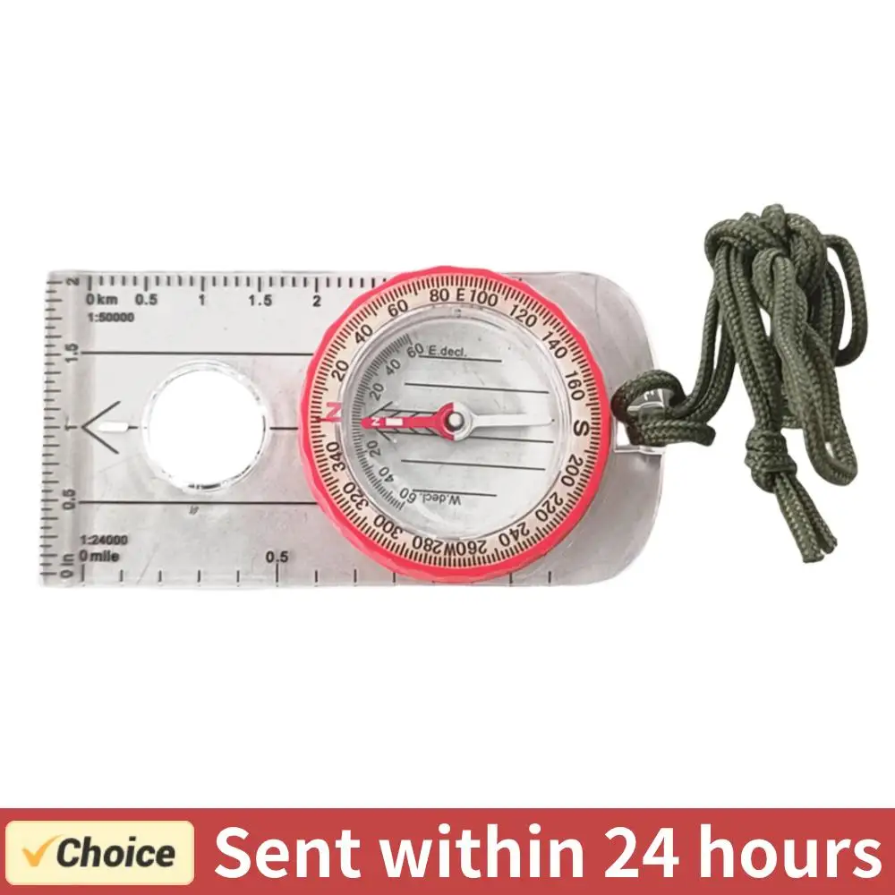 

Luminous Compass for Expedition Multifunctional Outdoor Adventure Warehouse Compass with Magnifier for Climbing Biking Exploring