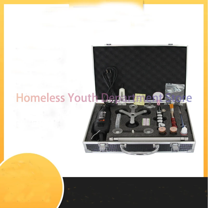 Car Front Windshield Repair Kit, Car Glass Crack Repair Professional Accessories Toolbox, Stainless Steel Vacuum Injection Pump