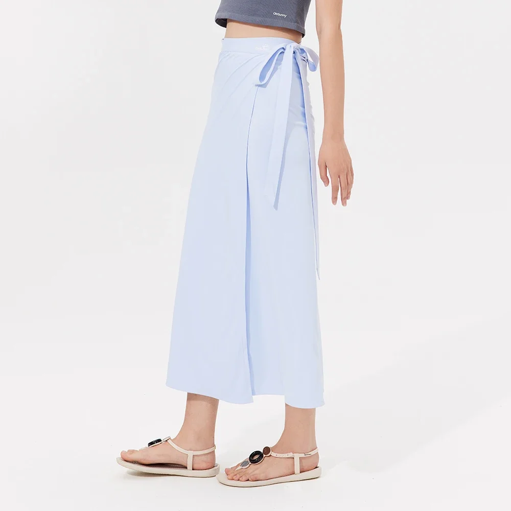 OhSunny Swimwear Bikini Cover Up Sun Protection UPF50+ Breathable Beach Skirt Sarong Pareo Summer Beachwear One Piece Tie Skirts