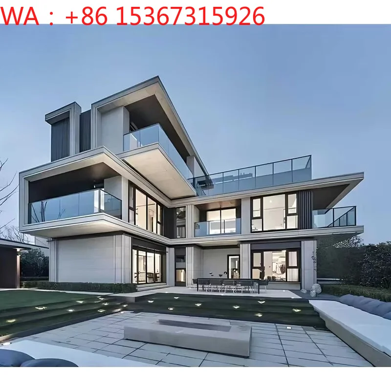 Custom Modern Light Steel Prefabricated Villa Hotel Apartment Building Structure