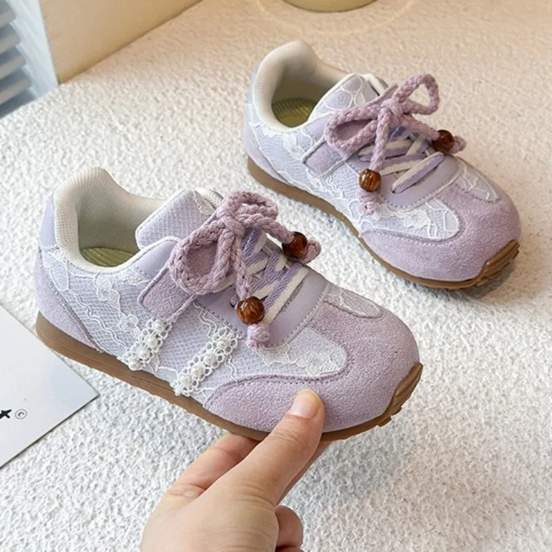 

2025 Children's Board Shoes Four Seasons Models Gold Casual Boys Girls Training Shoes Soft Kid Baby Sneakers Children Flats