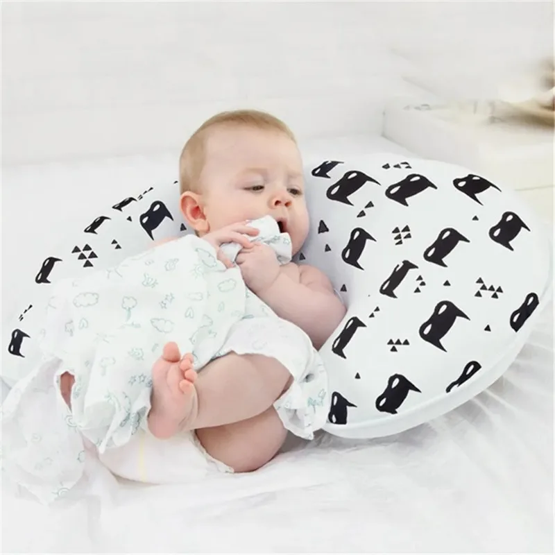 Nursing Pillows Breastfeeding Multifunctional Cartoon Pattern Waist Support U-Shaped Cushion Maternity Infant Universal Pillow