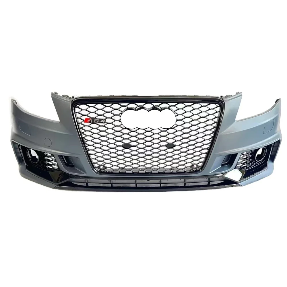 

2008-2012 for RS4 bumper for A4 S4 B8 to B9 Front bumper with grill body kit for A4 S4 bumper 2008 2009 2010 2011