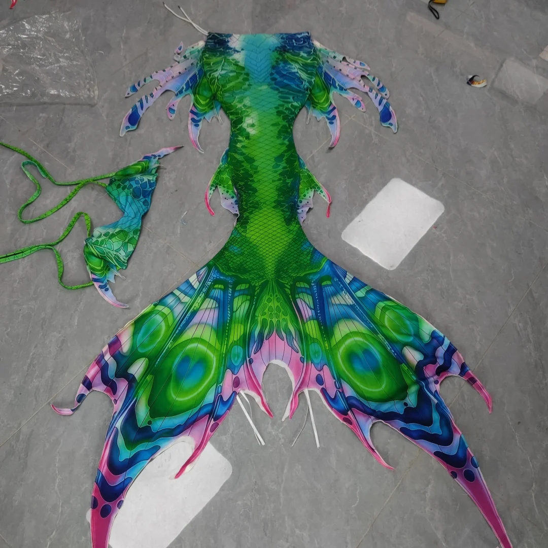 

Summer Seaside Vacation Green Mermaid Tail Original Design Adult Mermaid Costume