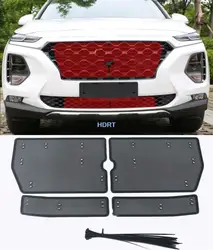 For Hyundai Santa Fe Santafe 2019+ Car Styling Front Grills Insect Net Radiator Condenser Protective Cover Anti Insect Sand Mesh