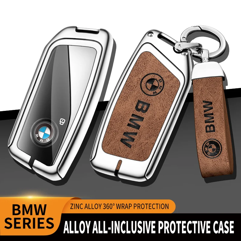 Car TPU Zinc Alloy Key Case Bag Car Key Chain Metal Key Shell For BMW 5 6 7 Series G30 G32 G60 G11 G70 G05 G18 G65 G07 G67 X5 X7