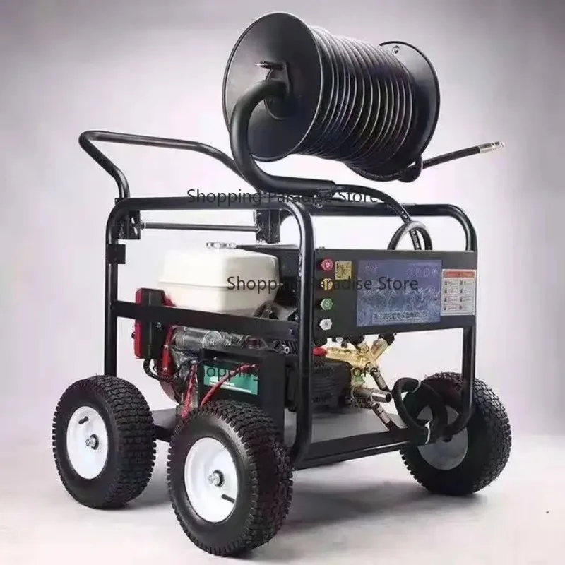 

Pipe Drain Cleaning Machine, High-pressure Sewer Cleaning Machine, Gas-Soline, AR Pump, 250 BAR, 22L/MIN