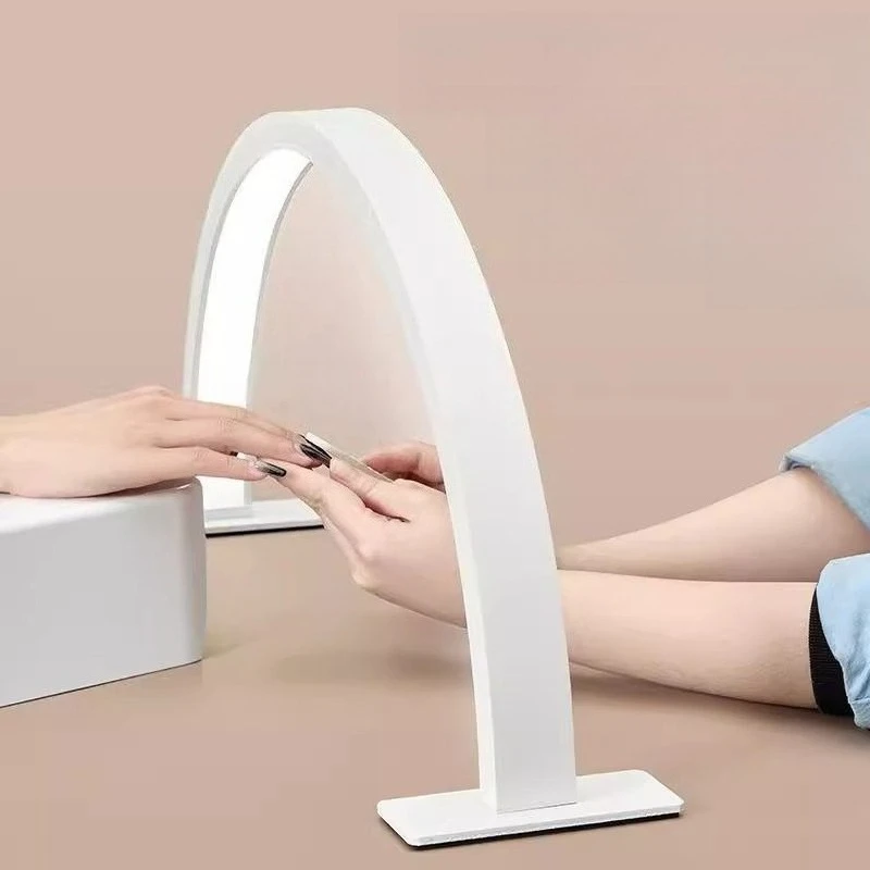 U-shaped Nail Lamp Nail Assistive Equipment Beauty Salon Simple LED Table Lamp Nail Art Equipment Creative Half Moon Table Lamp