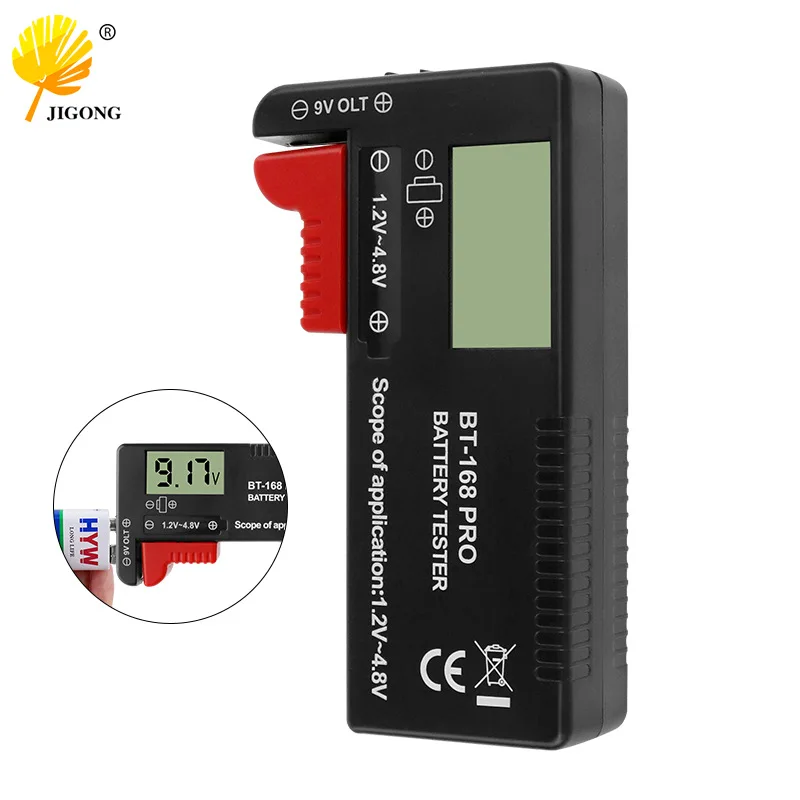 Portable Dry Battery Power Tester Digital Display BT-168 PRO Battery Voltage Tester Capacity Tester