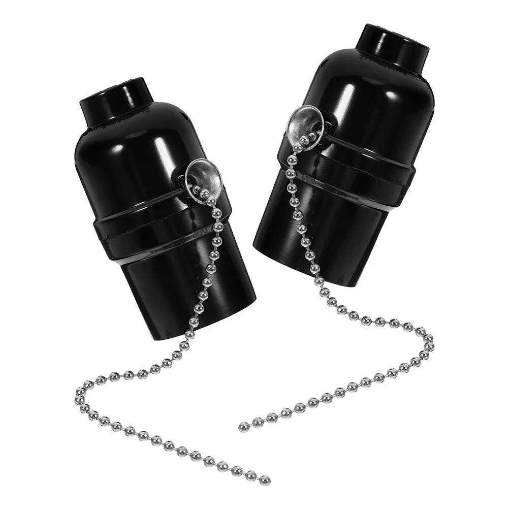 

Комплект из 2 патронов для лампы с цепочкой-выключателем, стандартный резьбовой цоколь E26, винтажный стиль, держатель для лампочки, для потолочных вентиляторов и светильников