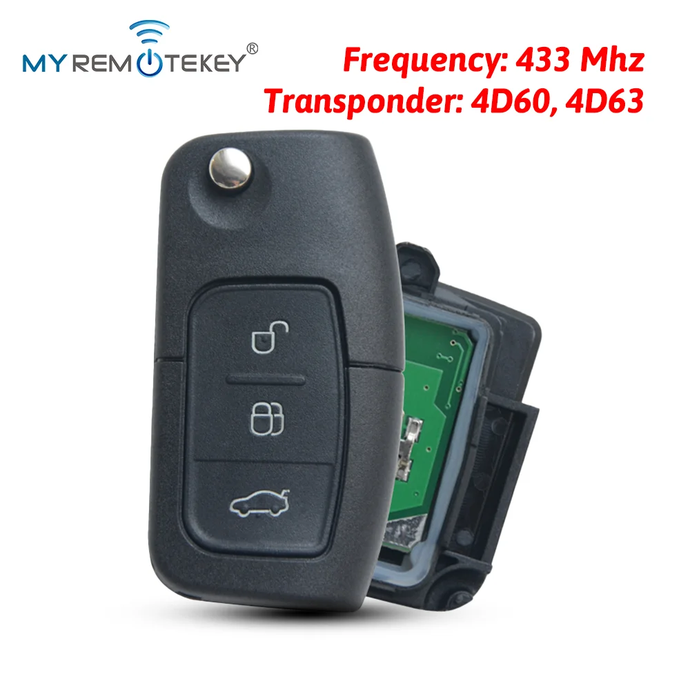 

REMTEKEY Flip remote key 3 button 434Mhz FO21 blade for Ford Mondeo Focus Fiesta C Max