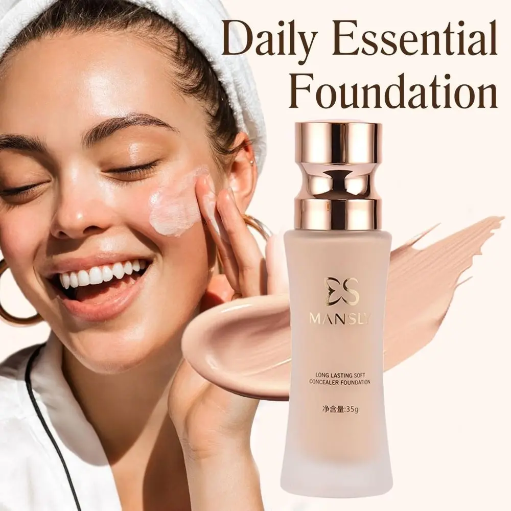 Fond de teint liquide léger, couverture intégrée, finition naturelle, couverture rayonnante, fond de teint hydratant longue durée sans cruauté
