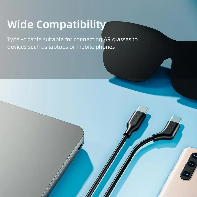 USB 3.2 Cable Fast Speed For AR Headsets Glasses 10Gbps Data Transfer PD65W Fast Charging 1m 2m