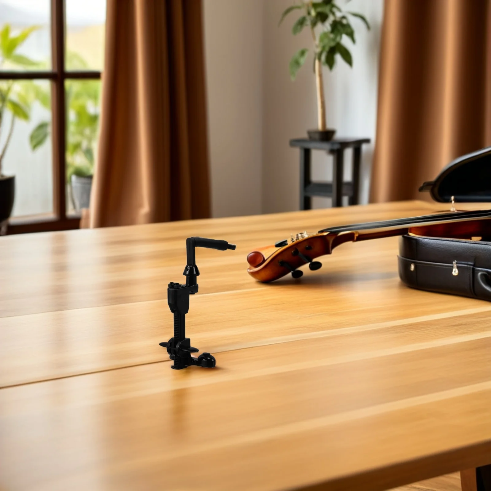 Adjustable Violin Microphone Clip Nonslip Instrument Clamp Secure Fixing Holder Mount for Violinists Performance Practice Audio