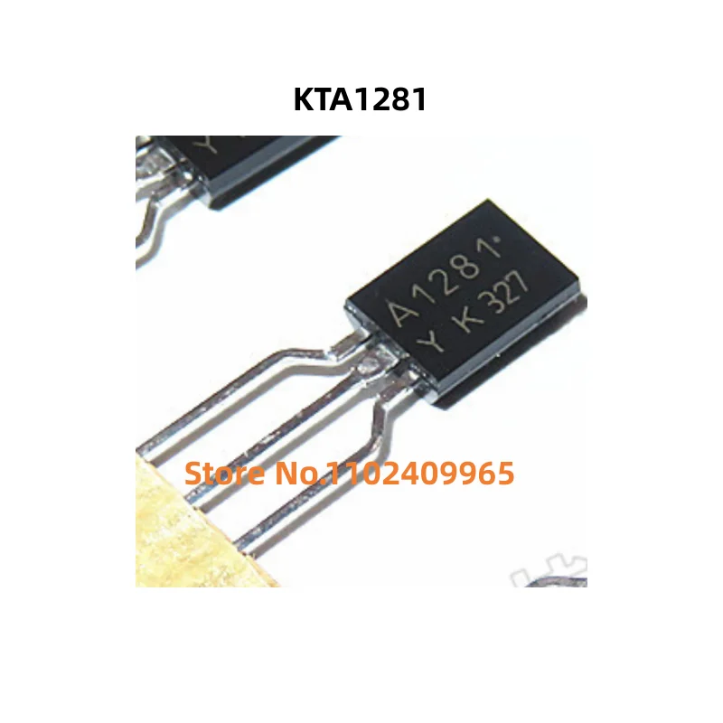 10pcs/lot  KTA1281  A1281  KTA1281-Y 2SA1281-Y A1281-Y  TO-92L   100% new