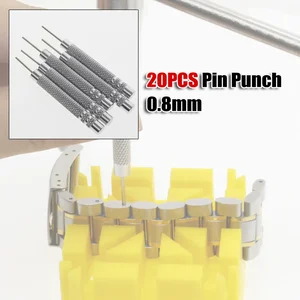 20 PCs/Set 51 mm Metall Perforator Handbuch Werkzeuge Purner Pinker Entfernen und Einstellen von Werkzeugteilen Teile Ausrüstung Licht Silberarbeitsschiff 10 Hauptverkaufsstift -Extraktor - №4