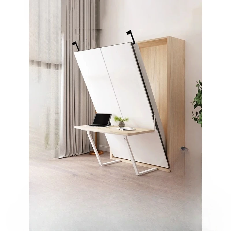 

Folding invisible bed Hardware accessories Desk integrated positive rollover wall Hidden Multifunctional flip bed Murphy