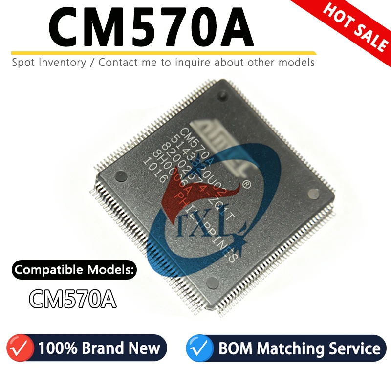 100% Brand New ATMEL CM570A 5143320U02 QFP-160 Automotive-grade Industrial Microcontroller MCU ECU Core Control Chip IC